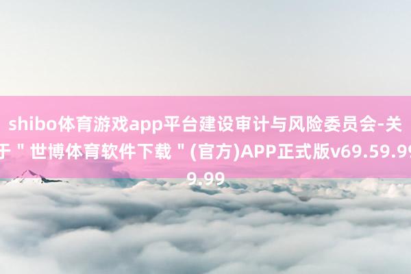 shibo体育游戏app平台建设审计与风险委员会-关于＂世博体育软件下载＂(官方)APP正式版v69.59.99