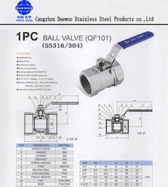 不銹鋼QF101球閥 優質水暖制品的理想選擇